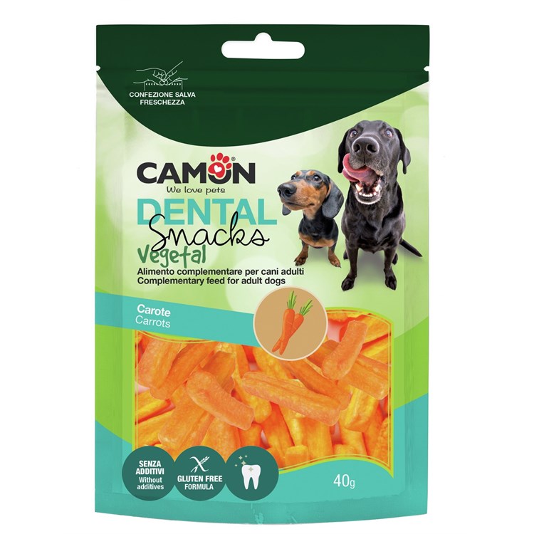 Camon Snack Vegetale Carotine Crispy Bauveg 40 gr per Cani