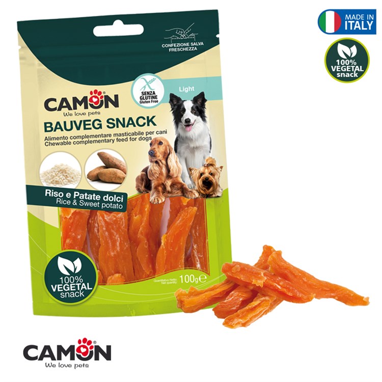 Camon Snack Vegetale Sweet Potato Strips 100 gr per Cani
