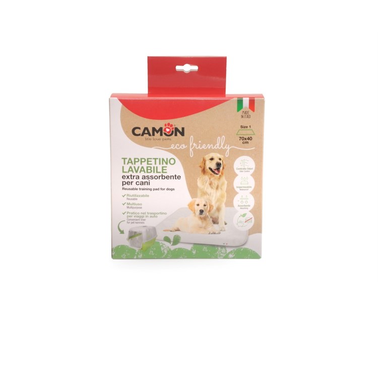 Camon Tappetino Igienico Lavabile Riutilizzabile Extra Assorbente 70 x 40 cm Per Cani