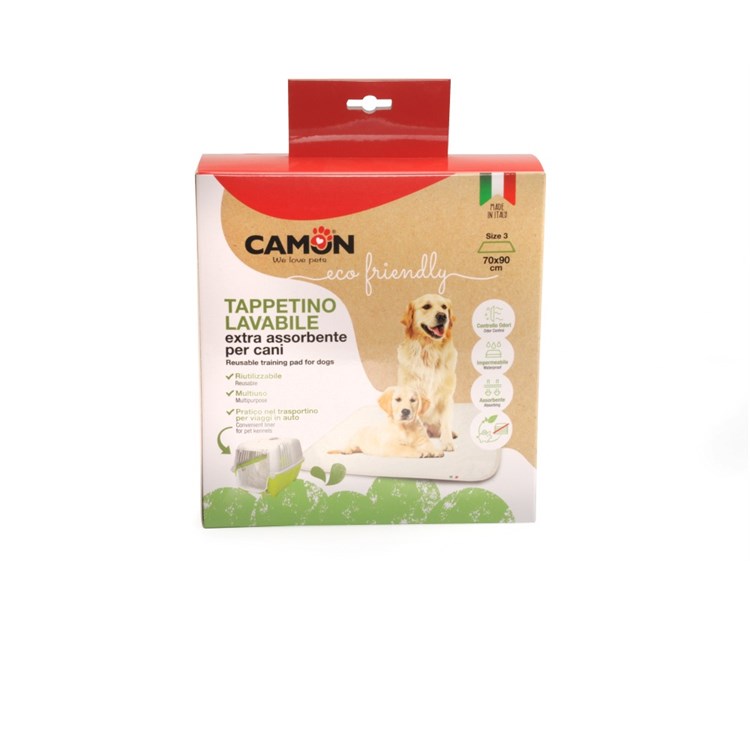 Camon Tappetino Igienico Lavabile Riutilizzabile Extra Assorbente 70 x 90 cm Per Cani
