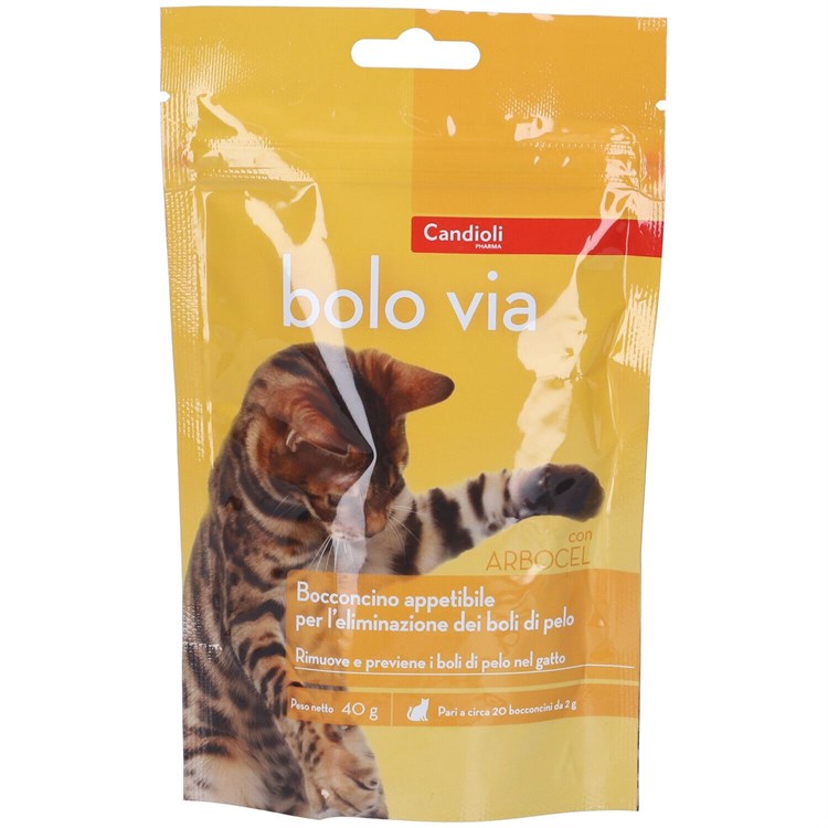 Candioli Bolo Via 20 Bocconcini 40 gr Sacchetto Per Gatti