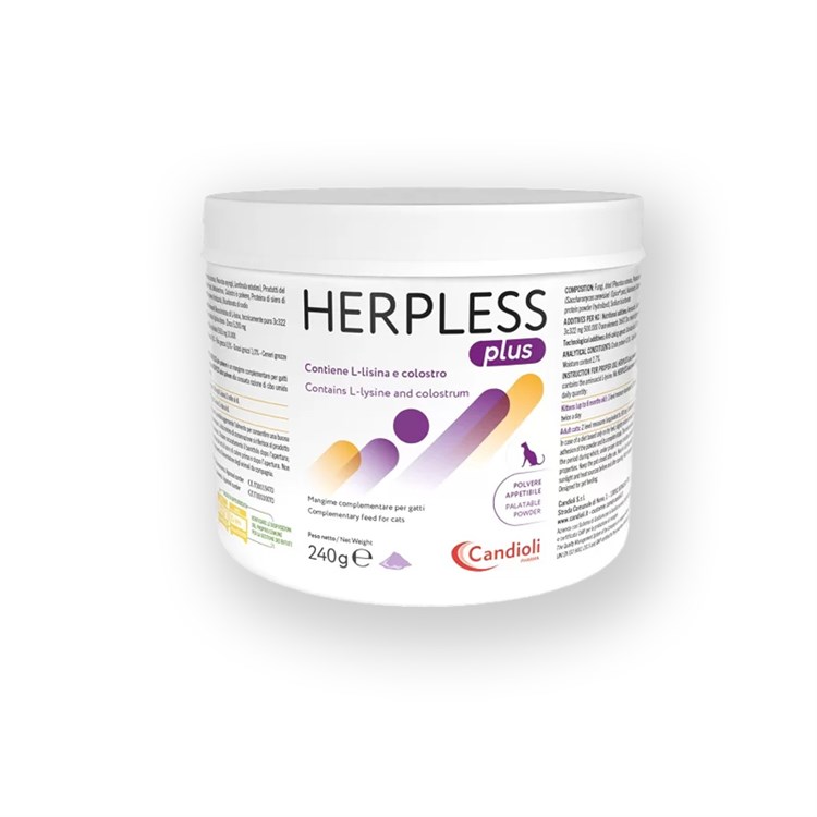Candioli Herpless PLUS 240 gr Polvere Per Gatti