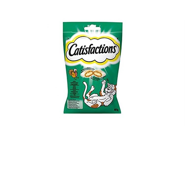 Catisfactions Snack Per Gatti 60 gr Tacchino