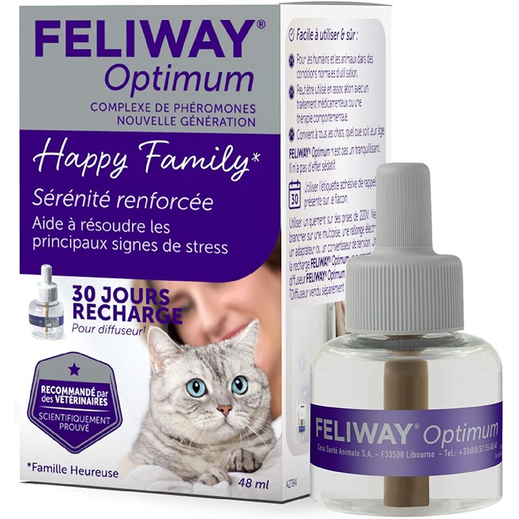Ceva Feliway Optimum Ricarica 48 ml Per Gatti