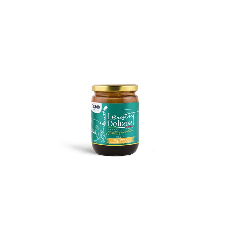 Cliffi Le Nostre Delizie gatto Costa Smeralda filetti con maiale gamberetti e rapa rossa 80 gr