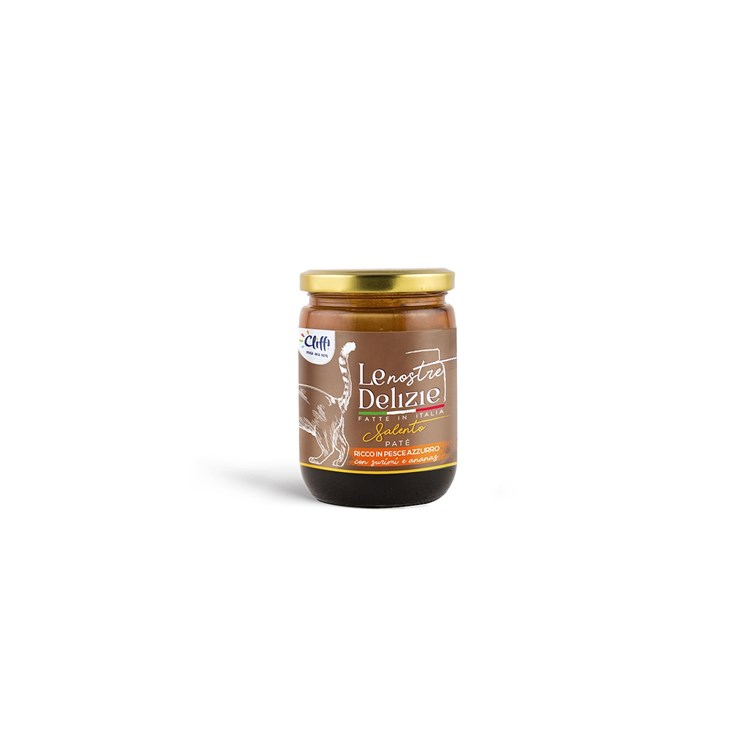 Cliffi Le Nostre Delizie gatto Salento patè ricco in pesce azzurro con surimi e ananas 80 gr