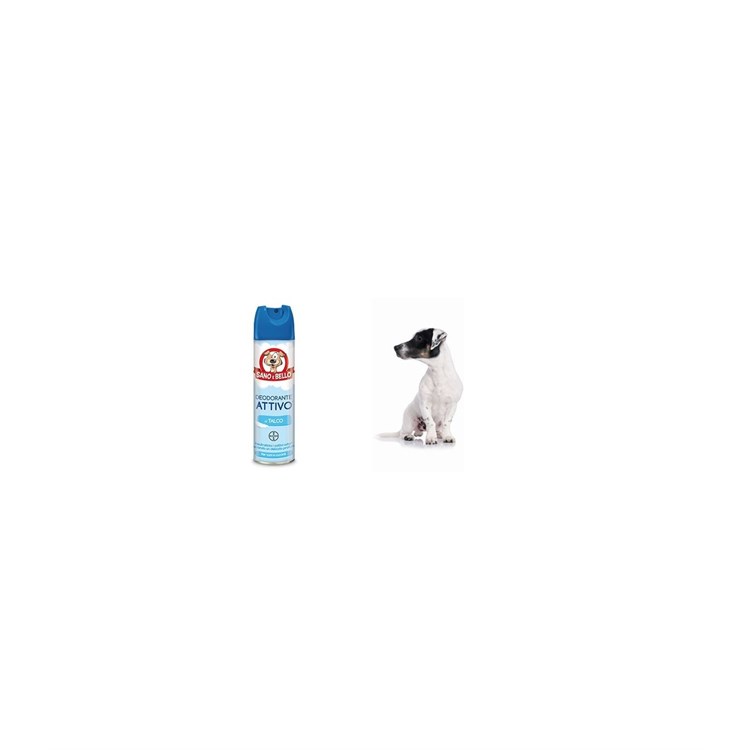 Sano e bello DEODORANTE ATTIVO TALCO 250 ml per cani e cuccioli