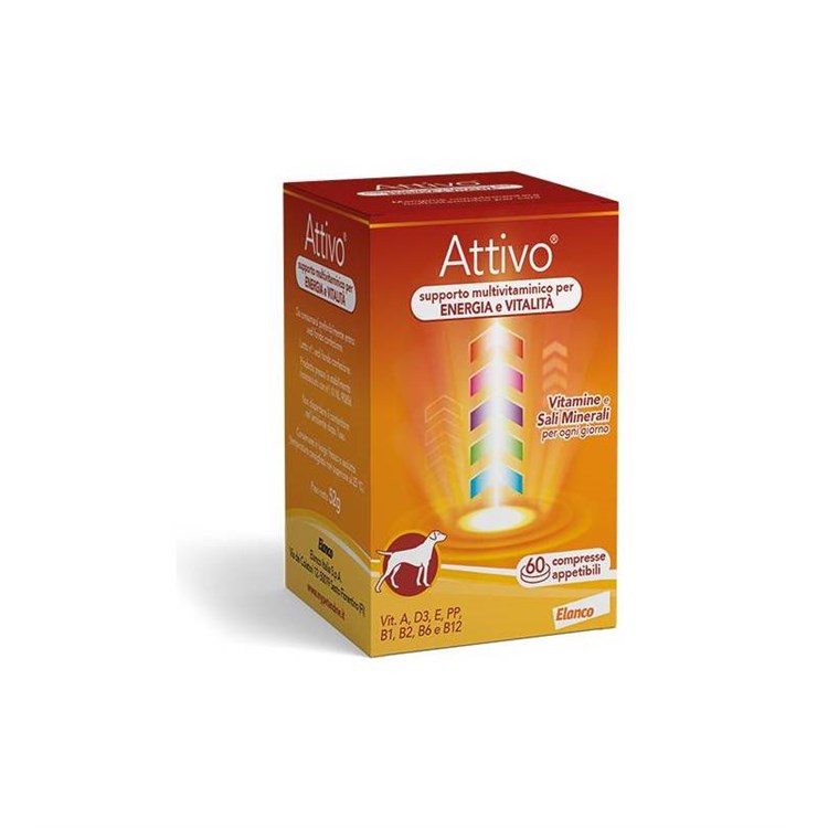Elanco Attivo Tabs 60 Compresse Integratori di Vitamine Per Cani Ex Bayer