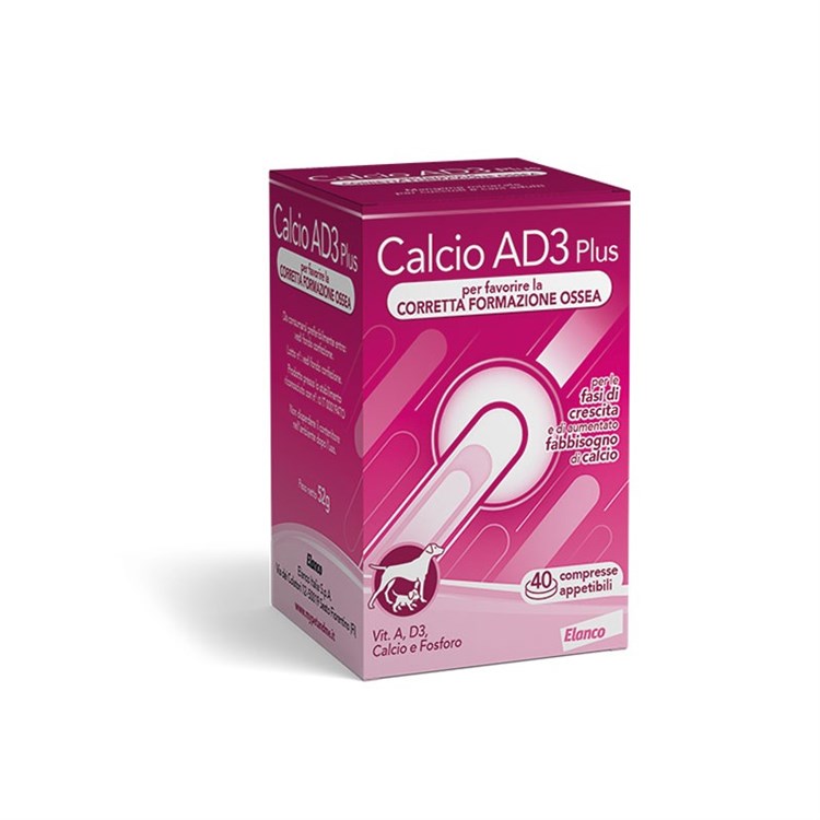 Elanco Calcio Ad3 Plus 40 Compresse Per Cani