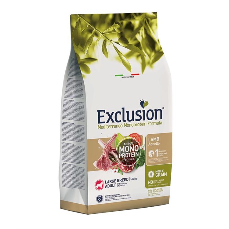 Exclusion Mediterraneo Adult Large Breed Agnello 12 Kg