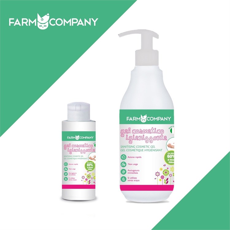 Farm Company Gel Igienizzante +60% alcool Per Le mani 500 ml
