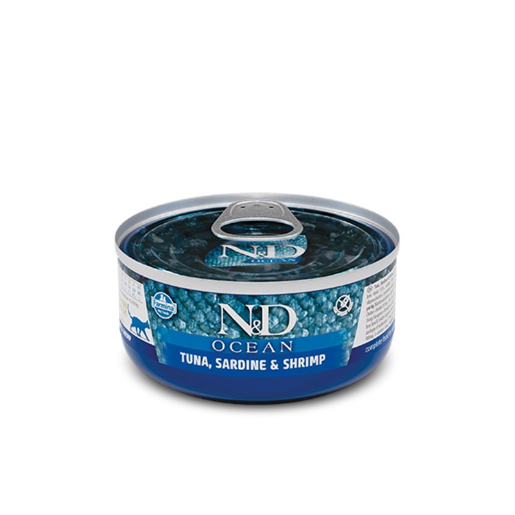 Farmina N&D Ocean 70 gr Tonno Sardine e Gamberetti Umido Gatto