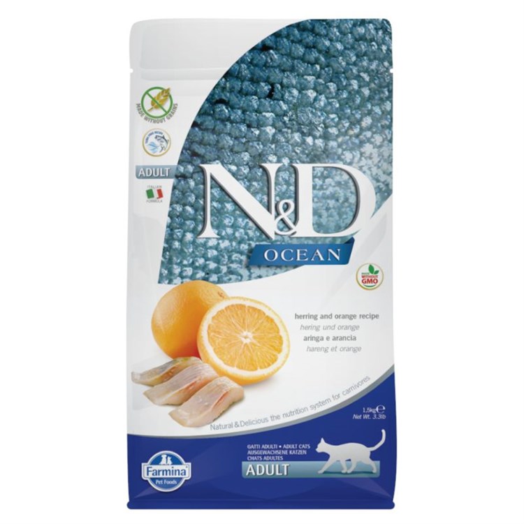 Farmina N/d Grain Free Ocean Adult Aringa e Arancia 300 gr Per Gatti