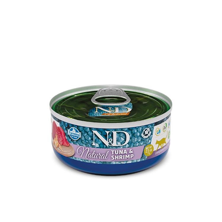 Farmina ND Natural Tonno Gamberetti 70 gr Umido Gatto