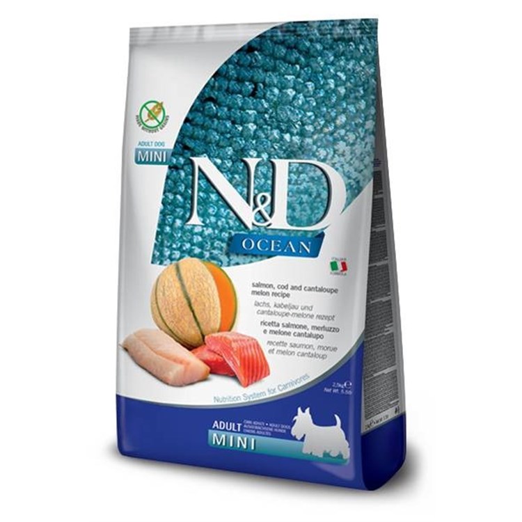 Farmina ND Ocean Adult Mini Salmone Merluzzo Melone 7 Kg Cane
