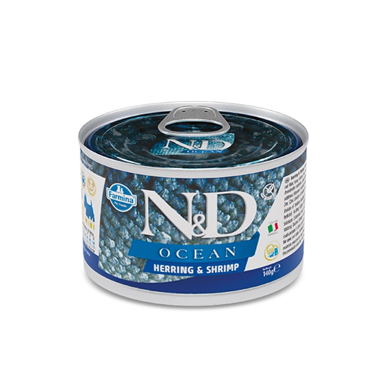 Farmina N/D Umido Ocean Dog Mini Adult Aringa e Gamberi 140 Gr Cane