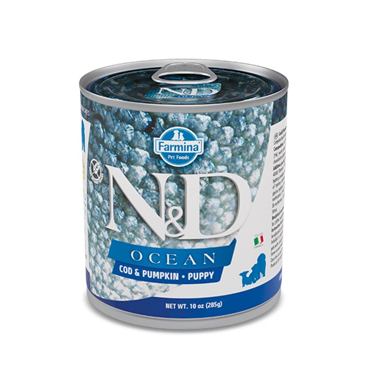 Farmina N/D Umido Ocean Dog Puppy Merluzzo e Zucca 285 Gr Cane