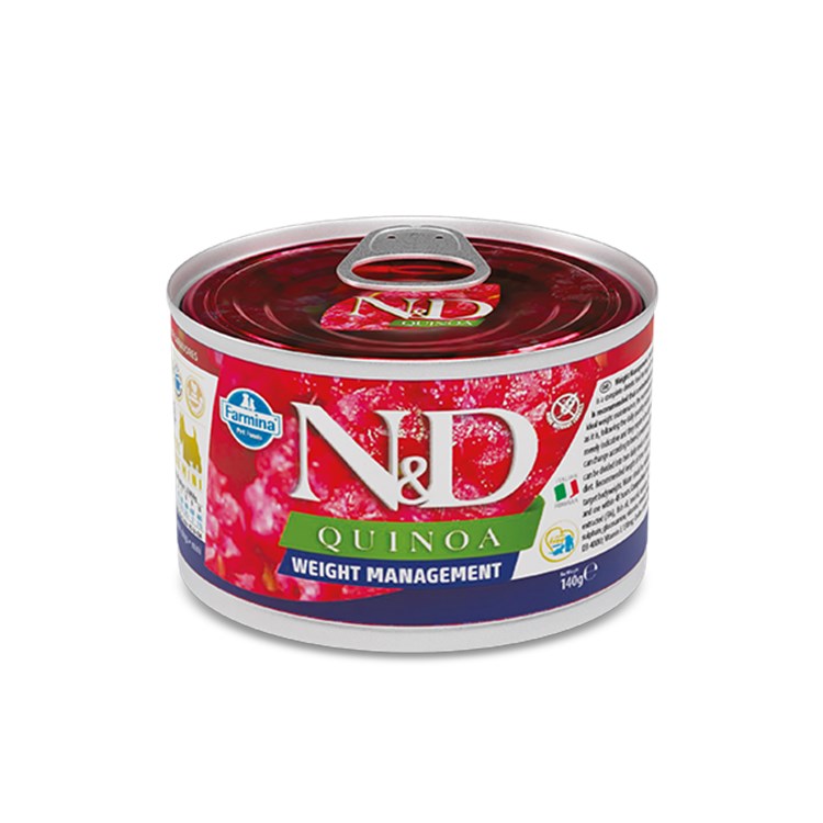 Farmina N/D Umido Quinoa Dog Mini Adult Weight Management 140 Gr Cane