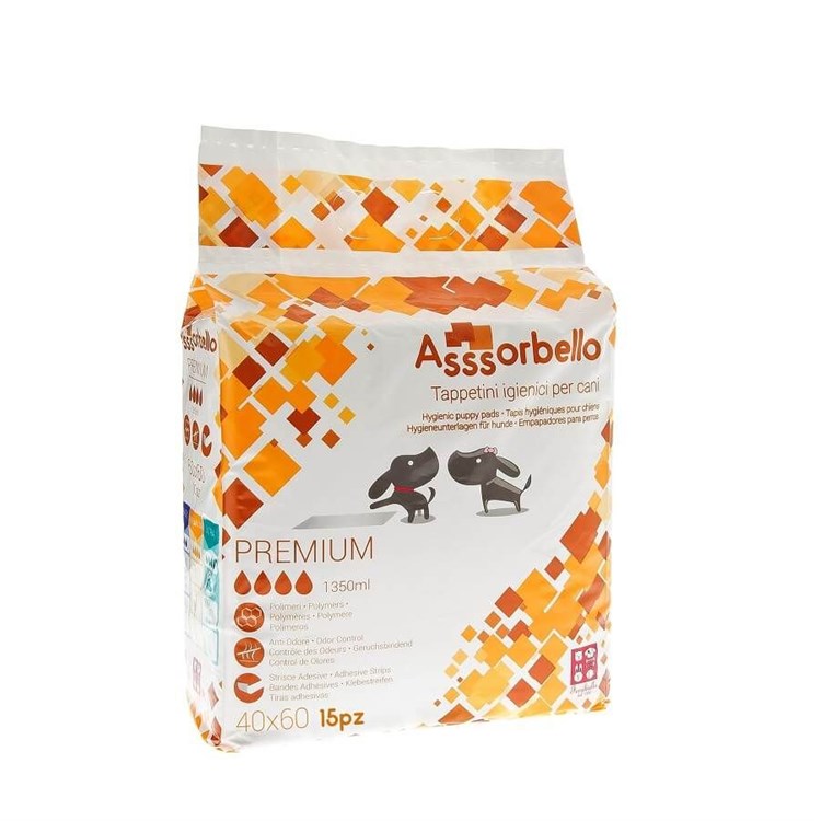 Ferribiella 15 Tappetini Assorbello Premium 40 x 60 cm Per Cani