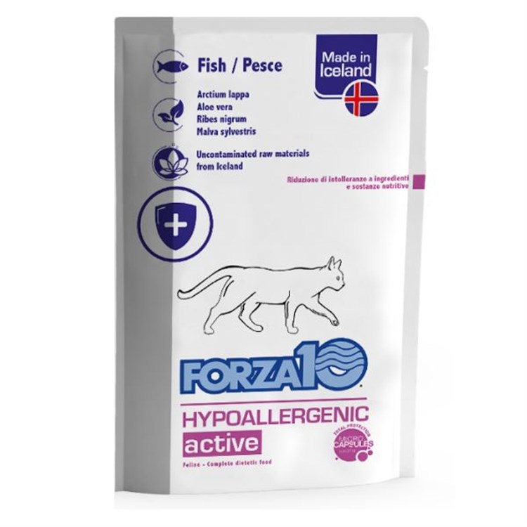 Forza 10 ActiveWet Hypoallergenic 100 Gr Pesce Busta Umido Gatto