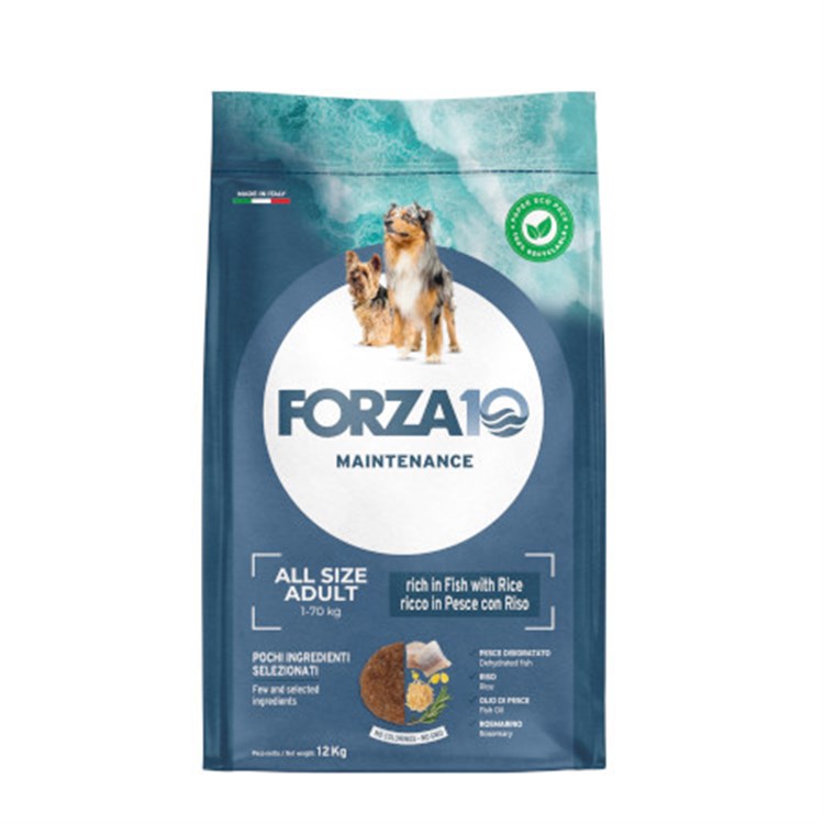 Forza 10 Adult All Breeds Maintenance Pesce e Riso 12 kg Per Cani