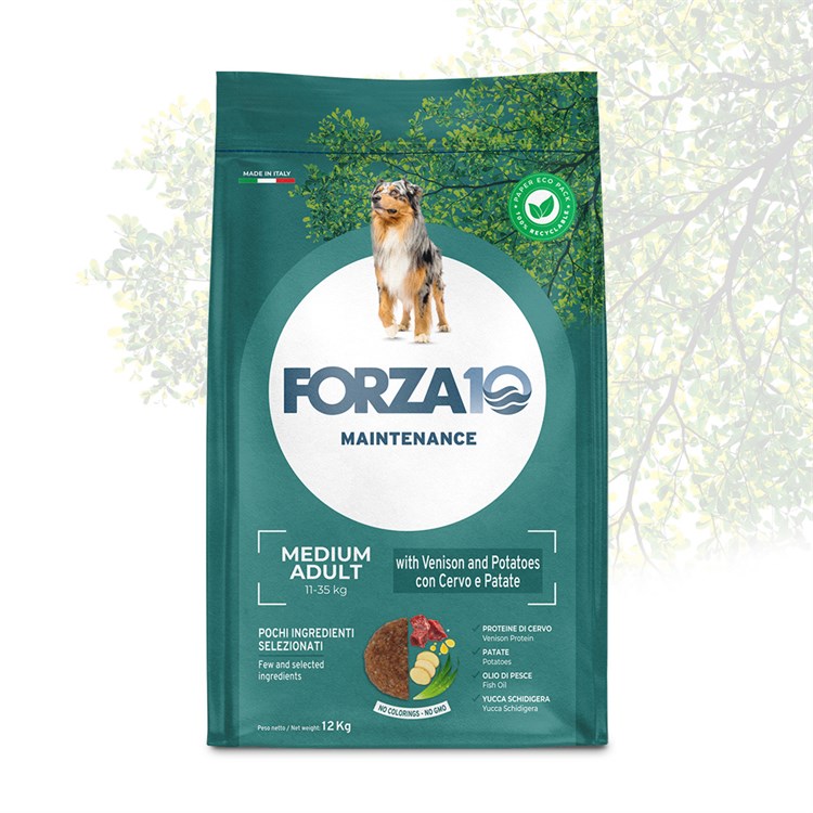 Forza 10 Adult Medium Maintenance Cervo 12 kg Per Cani