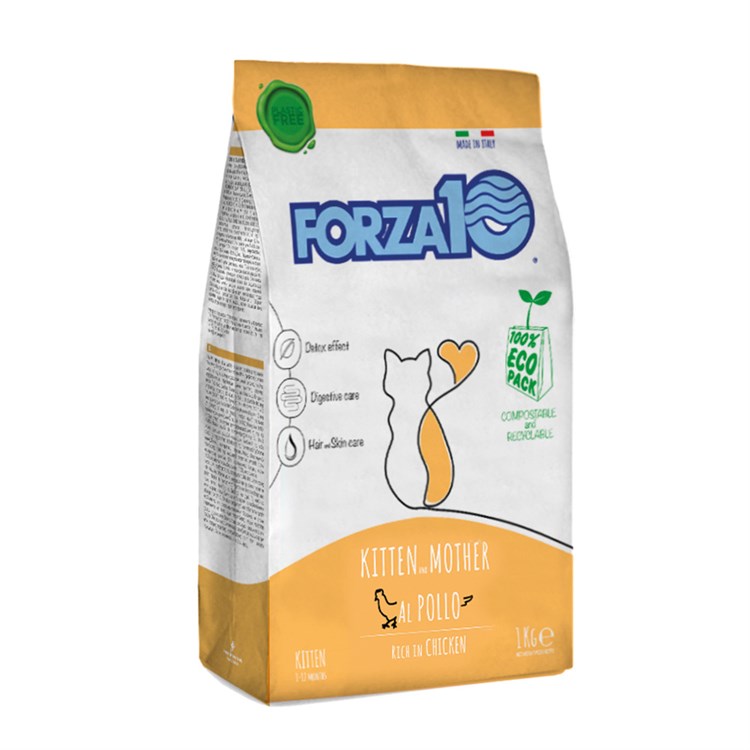 Forza 10 KItten Mother Pollo 1 Kg Alimento Gattini