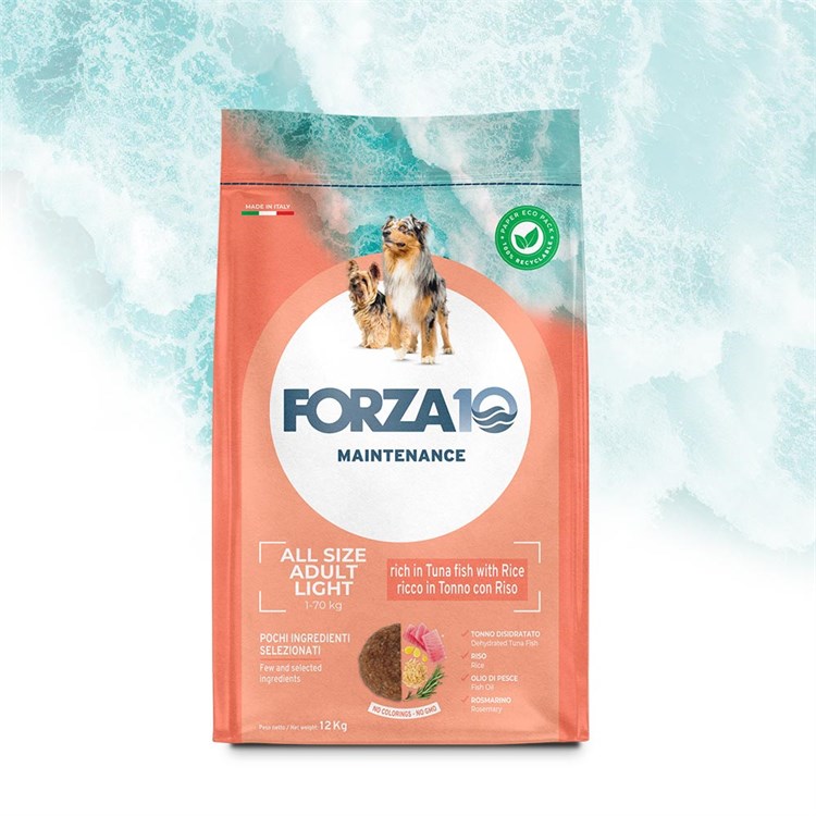 Forza 10 Light All Breeds Maintenance Tonno e Riso 12 kg Per Cani