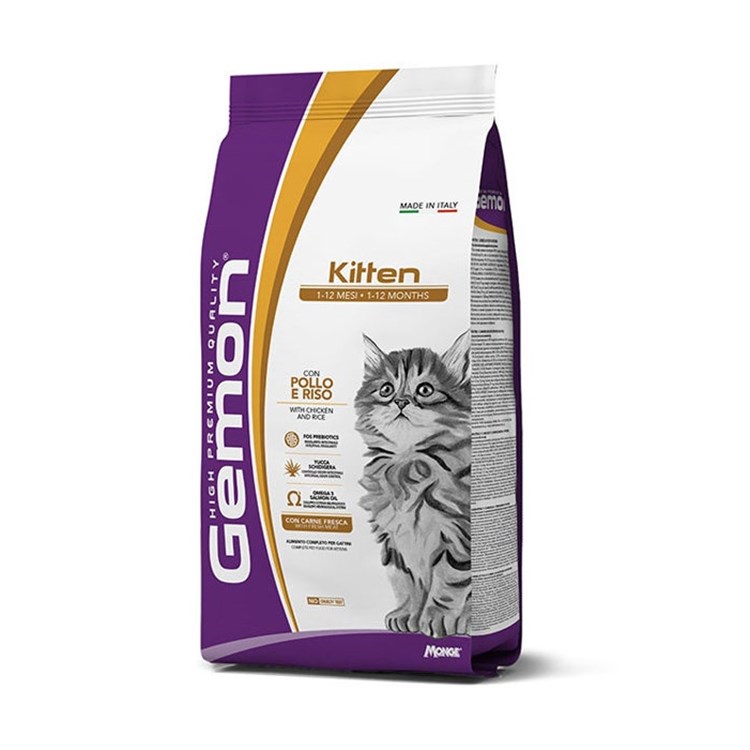 Gemon by Monge Kitten Pollo e Riso 7 Kg Crocchette Gattini