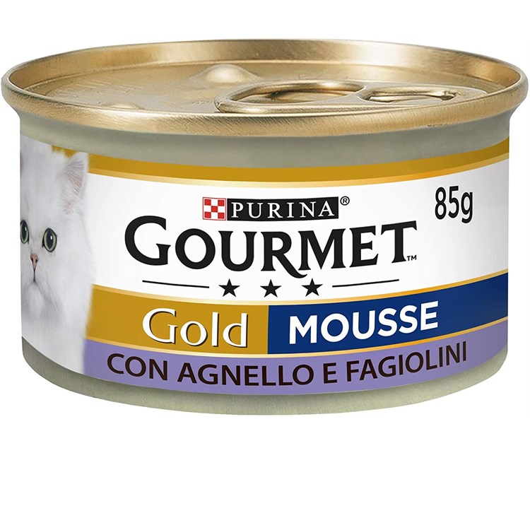 Gourmet gold mousse 85 gr Agnello e fagiolini Scatoletta Gatti