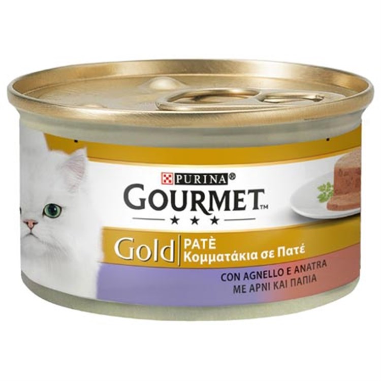 Gourmet gold pate' 85 gr Agnello e Anatra Scatoletta Gatti
