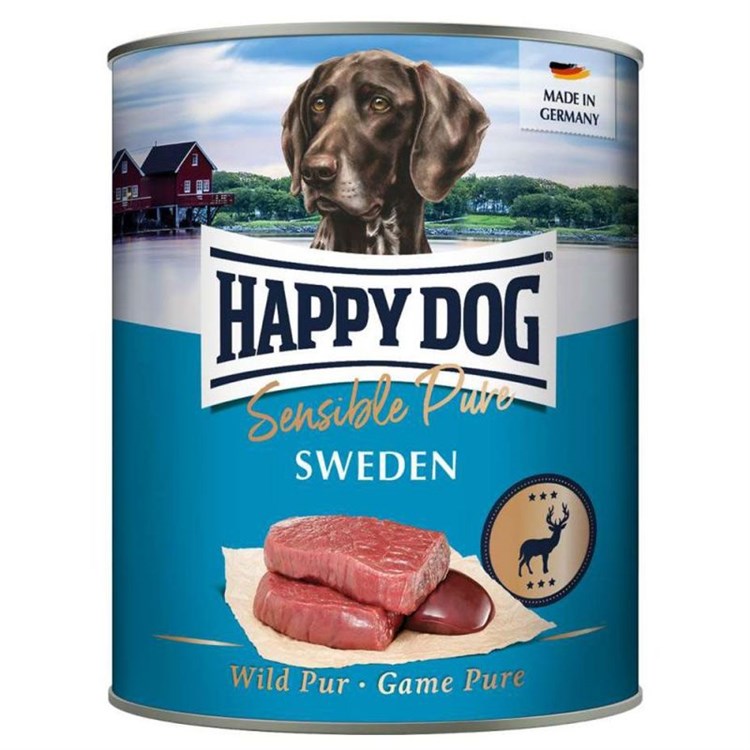 Happy Dog Sensible Pure Svezia Selvaggina 800 gr Umido Cane