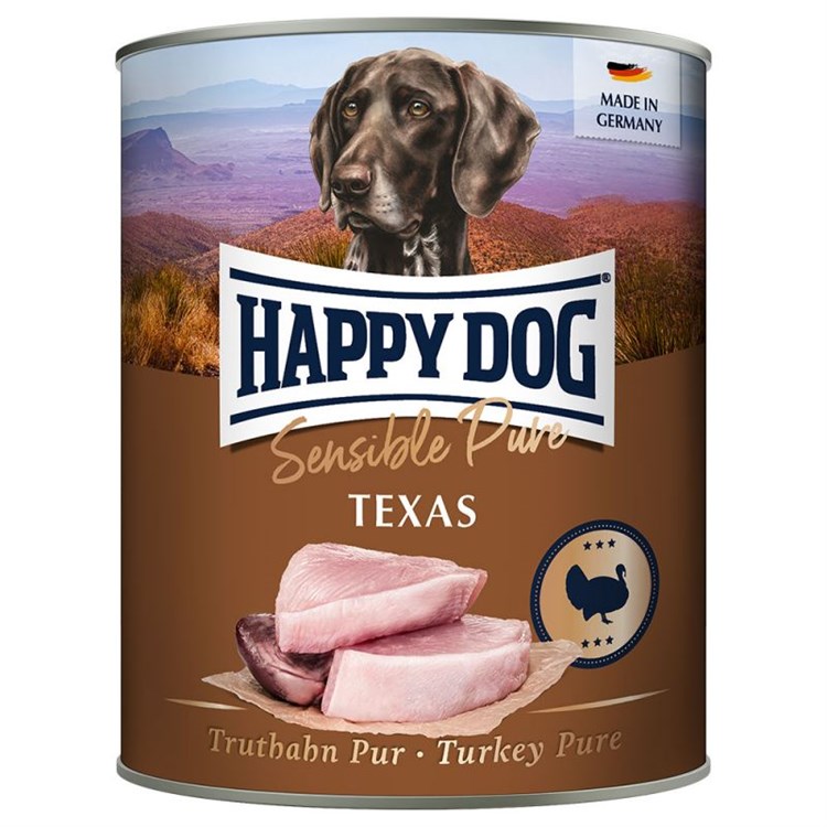 Happy Dog Sensible Pure Texas Tacchino 800 gr Umido Cane