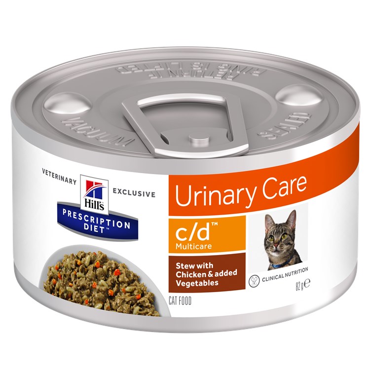 Hill's Diet C/D Stew 82 gr Spezzatino Pollo e Verdure Umido Gatto