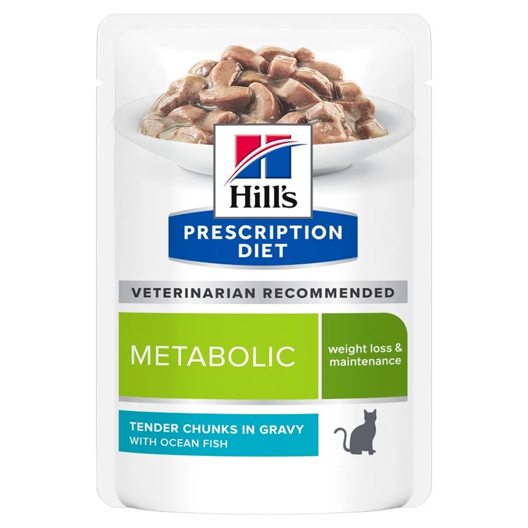 Hill's Diet Metabolic Weight Loss Pesce Oceanico 85 Gr Umido Gatto