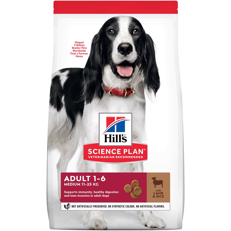 Hill's Science Plan Adult Medium Breed Agnello Riso 14 kg