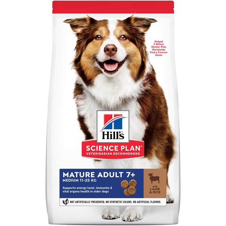 Hill's Science Plan Cane Mature 7 + Agnello e Riso 14 kg