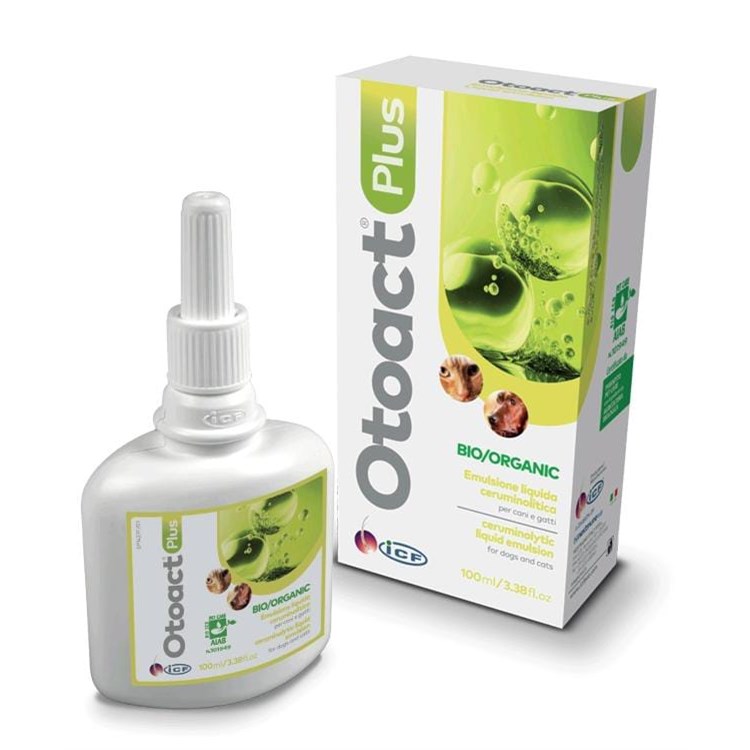 Icf Otoact Plus 100 ml Soluzione Liquida Ceruminolitica Cani Gatti