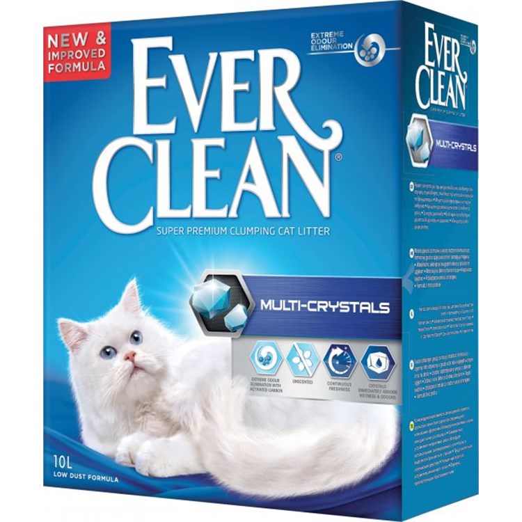 Lettiera Ever Clean Multi Cristal 10 LT Agglomerante
