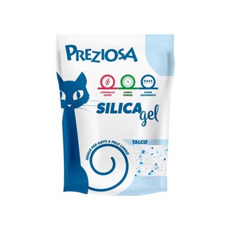 Lettiera Preziosa Silice Talco 2,25 kg 5 lt Gatto