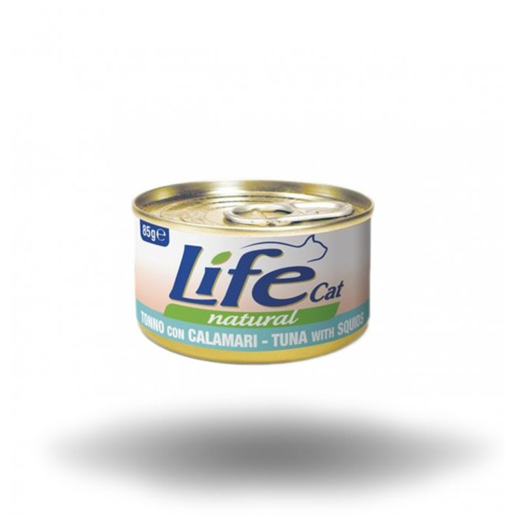 Life Cat Natural Tonno e Calamari 85 gr Scatoletta Gatti