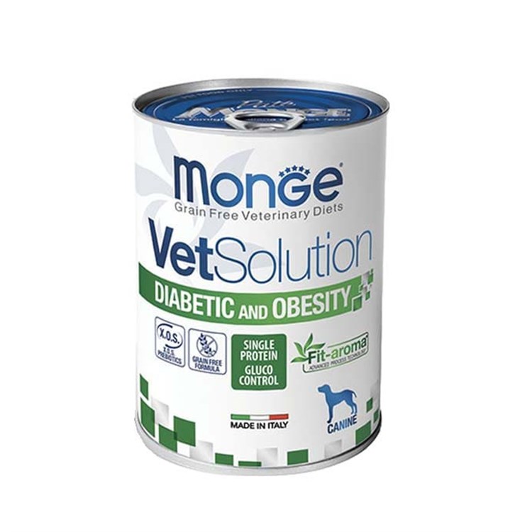 Monge VetSolution Diabetic Obesity 400 gr Lattina Cani