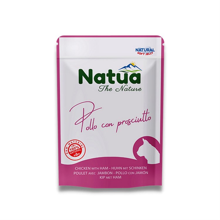 Natural Bustine Pollo con Prosciutto in Soft Jelly 70 gr