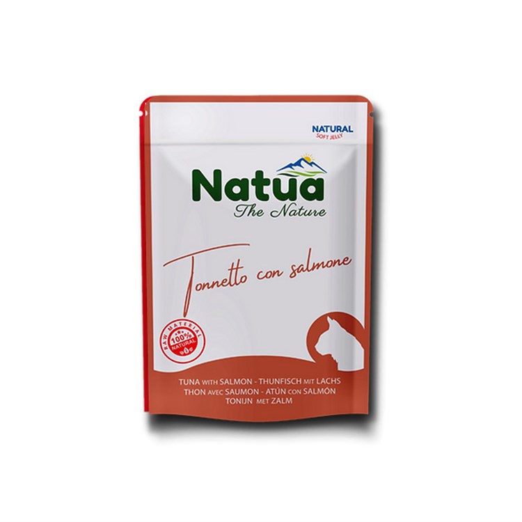 Natua Natural Tonnetto con Salmone in Soft Jelly 70 gr Bustina Gatto