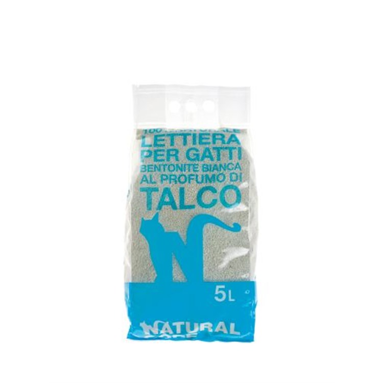 Natural Code Lettiera Bentonite Profumata al Talco 5 L