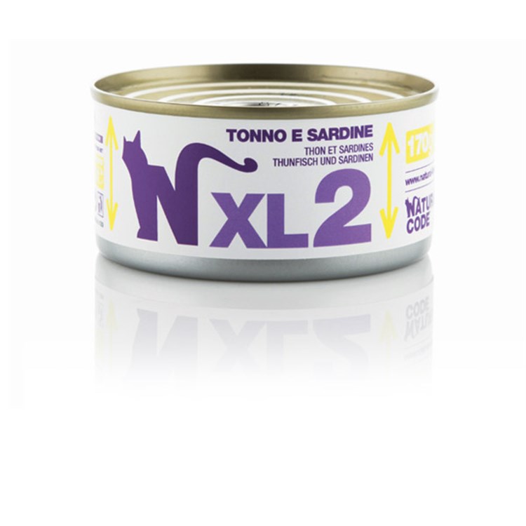Natural Code XL 02 Tonno e Sardine 170 gr Per Gatti