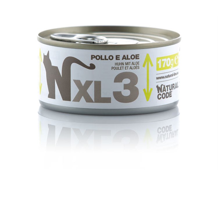 Natural Code XL 03 Pollo e Aloe 170 gr Per Gatti