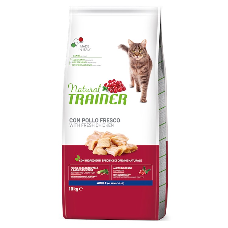 Natural Trainer Adult con Pollo 10 kg per Gatti