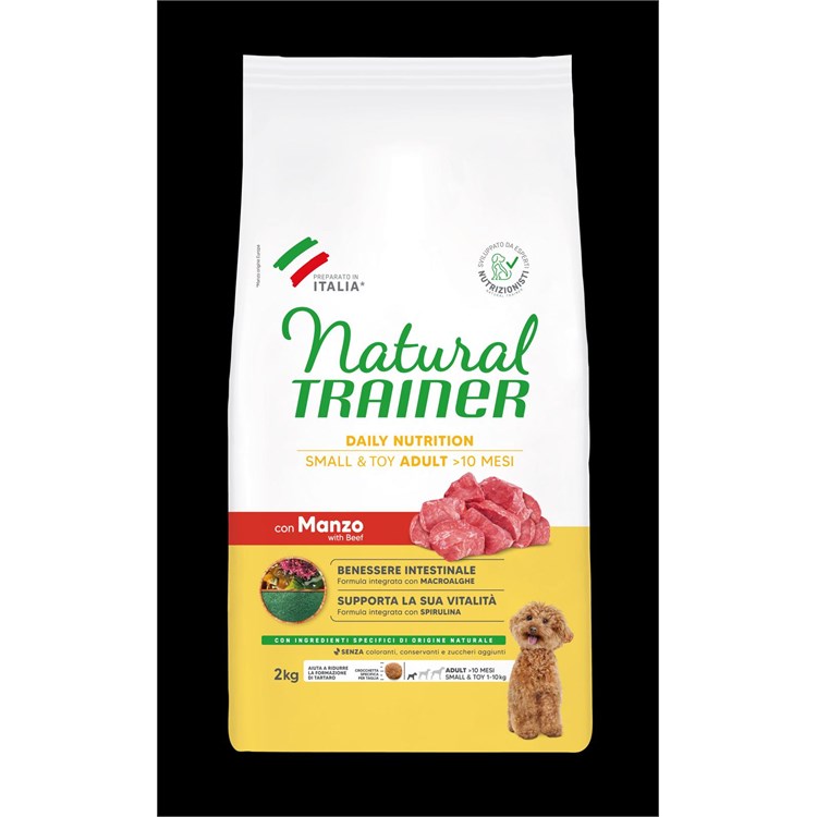 Natural Trainer Adult Mini Small Toy Manzo e Riso 7 Kg