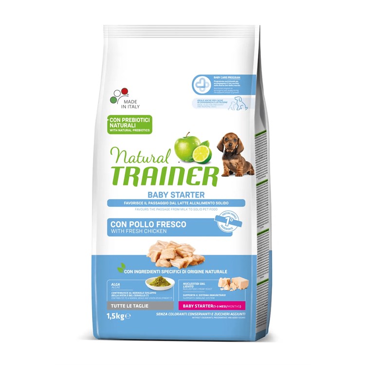 Natural Trainer Baby Starter All Breed 1,5 Kg Per Cani
